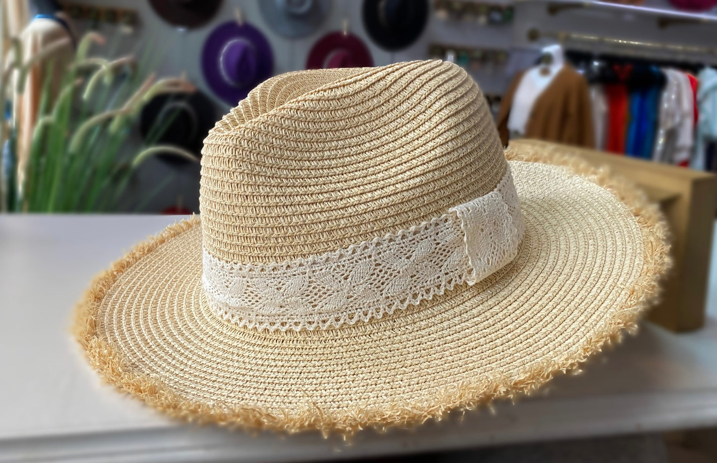 Fun and Frills woven hat